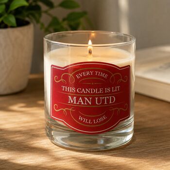 Personalised Match Hex Football Gift Candle, 2 of 11