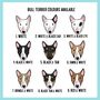 Bull Terrier Face T Shirt, thumbnail 4 of 6