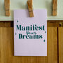 'Manifest Your Dreams' Motivational Print, thumbnail 8 of 9