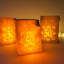 Three Paper Lantern Bags 50th Birthday Party Farolitos, thumbnail 1 of 8