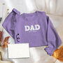 Personalised 'Dad' Appliquéd Family Sweatshirt, thumbnail 2 of 11