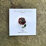 Red Rose Flower Brooch, thumbnail 4 of 5