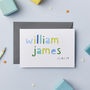 Personalised Baby Boy Name Card, thumbnail 1 of 2