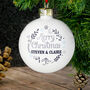 Personalised Frost Hanging Christmas Bauble, thumbnail 2 of 2