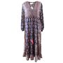'Dahlia' Navy Floral Paisley Maxi Dress, thumbnail 5 of 5