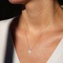 June Birthstone Crystal Gemstone Briolette Silk Cord Necklace, thumbnail 1 of 4
