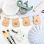 Personalised Wooden Bunting Owl And Name, thumbnail 5 of 5