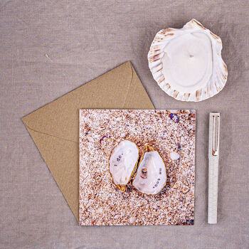 Set Of Five Oyster Shell Greeting Cards, 5 of 6