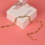 Gemma Xo Crystal Cross Choker Necklace In Gold, thumbnail 6 of 6