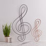 Wire Treble Clef, thumbnail 1 of 4