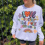 'Love Whoever The F*** You Want' Pride Sweatshirt, thumbnail 4 of 5