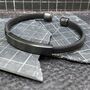 Titanium Double Banded Steel Bracelet | Men's Gift, thumbnail 2 of 6