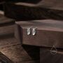 Tiny Sterling Silver Easter Island Statue Stud Earrings, thumbnail 4 of 12