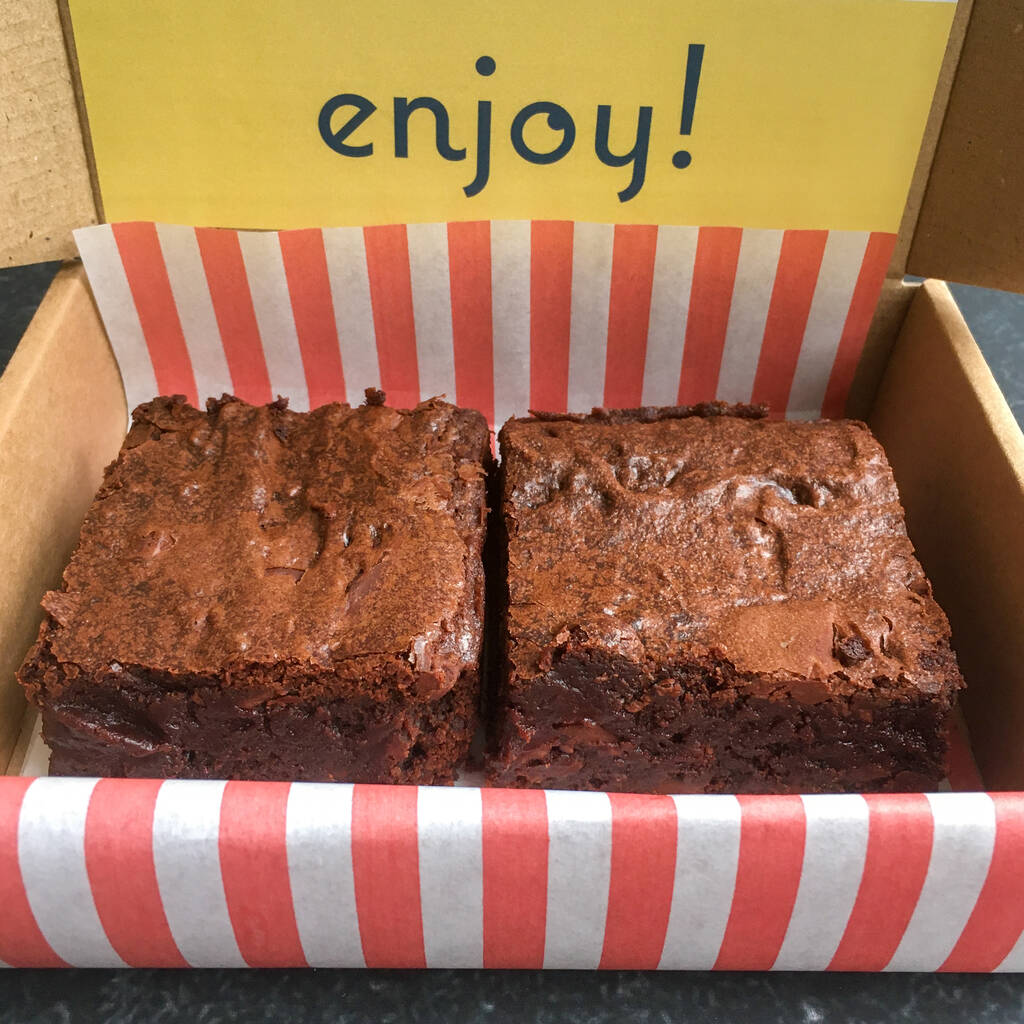 Letterbox Brownie, Box Of Two Vegan Brownies By Jostle