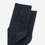 Pure Cashmere Luxury Ankle Socks Ethically Sourced Black, thumbnail 3 of 4