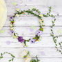 Floral Headpiece Flower Crown, thumbnail 6 of 12