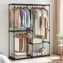 Clothes Wardrobe Hanging Rods Shelves Portable Closet, thumbnail 2 of 11