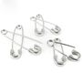 One Pair Of 925 Sterling Silver Safety Pin Earrings, thumbnail 2 of 5