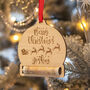 Santa's Sleigh Money Holder Christmas Tree Decoration, thumbnail 1 of 3