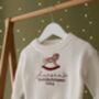 Personalised First Christmas Baby Jumper Rocking Horse, thumbnail 4 of 4
