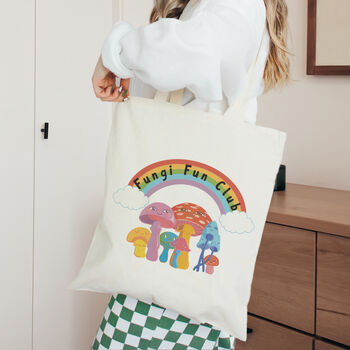 Personalised Rainbow Mushrooms Tote Bag, 3 of 4