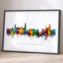 Royal Leamington Spa Skyline Cityscape Art Print, thumbnail 1 of 12