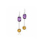 Desert Moonlight Chandelier Earrings In Sterling Silver, thumbnail 4 of 5