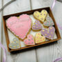 Personalised Polka Dot Heart Cookie Letterbox Gift, thumbnail 2 of 3