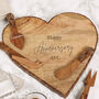 Personalised Wooden Heart Cheese Board, thumbnail 1 of 5
