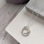 Personalised Interlocking Russian Ring Necklace, thumbnail 3 of 10