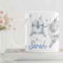 Personalised Dolphin Watercolour Name Mug With Dolphins, thumbnail 2 of 4