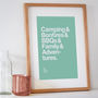 Personalised Typographic 'Favourite Things' Print, thumbnail 2 of 10