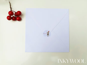 Daddy Butterfly Christmas Card With Butterfly Kisses, 4 of 12