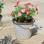 Set Of Four Vintage Rippled Bucket Planters, thumbnail 6 of 10