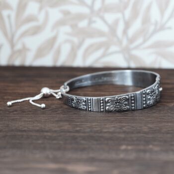Rosette Vintage Spoon Bracelet, 4 of 5