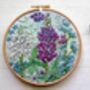 Lupin Hand Embroidery Pattern Design, thumbnail 6 of 12
