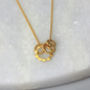 Mini Scalloped Circle Necklace, thumbnail 1 of 8
