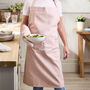 Personalised Rose Blush Cotton Apron, thumbnail 1 of 8