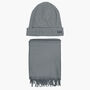 Personalised Embroidered Beanie With Initials And Matching Scarf, thumbnail 3 of 12
