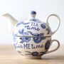 Blue Willow Tea For One Teapot And Cup, thumbnail 2 of 9