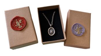 Lucent Star Wax Seal Pendant Necklace, 2 of 4