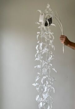 Artifical Glitter Hanging Leaves, 5 of 8