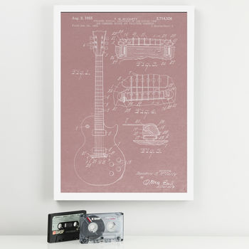 Anatomy Of The Guitar Patent Print, 7 of 8