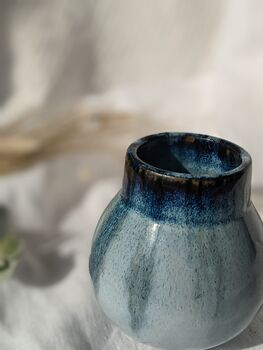 Moody Blue Handmade Vase Flow, 2 of 4