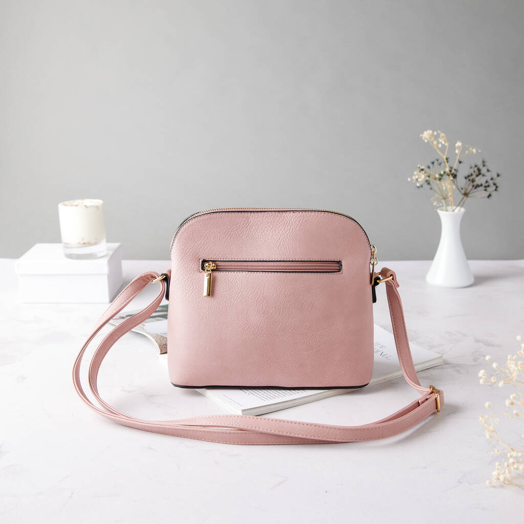 Personalised Colour Block Bag In Pink And Grey By PoppyK