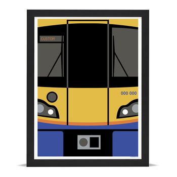 Personalised London Overground Train Art Print, 4 of 6