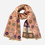 Pink And Purple Flower Winter Scarf, thumbnail 1 of 4