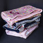 Liberty Fabric Dusty Pale Pink Pram Blanket, thumbnail 5 of 5