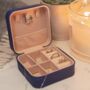 Stocking Filler Portable Jewellery Box Royal Blue, thumbnail 1 of 9