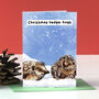 Christmas Hedge Hugs Hedgehog Animal Pun Card, thumbnail 1 of 5